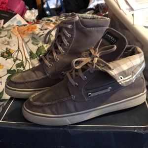 Sperry top sider high top sneaker